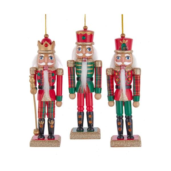 Plaid Traditional Nutcracker Ornament - Item 104146 | The Christmas Mouse