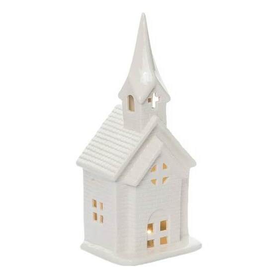 Item 502061 Light Up White Church