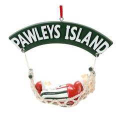 Item 100060 thumbnail Santa In Hammock Ornament - Pawleys Island