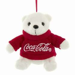 Item 103068 thumbnail Coca-Cola Bear With Red Sweater Ornament