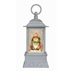 Item 322247 thumbnail Gnome With Wreath Glitter Lantern