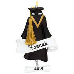 Item 459034 thumbnail Graduate Cap and Gown With Diploma Ornament