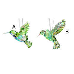 Item 812014 thumbnail Green and Iridescent Hummingbird Ornament